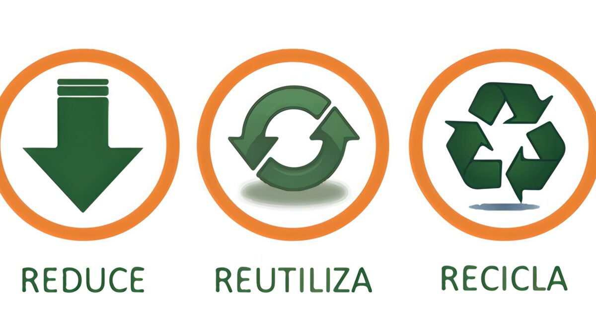 3 erres Regla de Reducir, Reutilizar y Reciclar